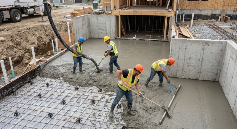 Basement Concrete Pouring in Fredericksburg, VA