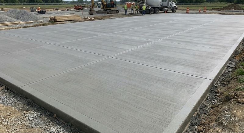 Commercial Slab Installation in Toledo, OH