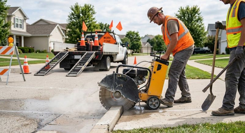 Concrete Curb Sawing in Corpus Christi, TX